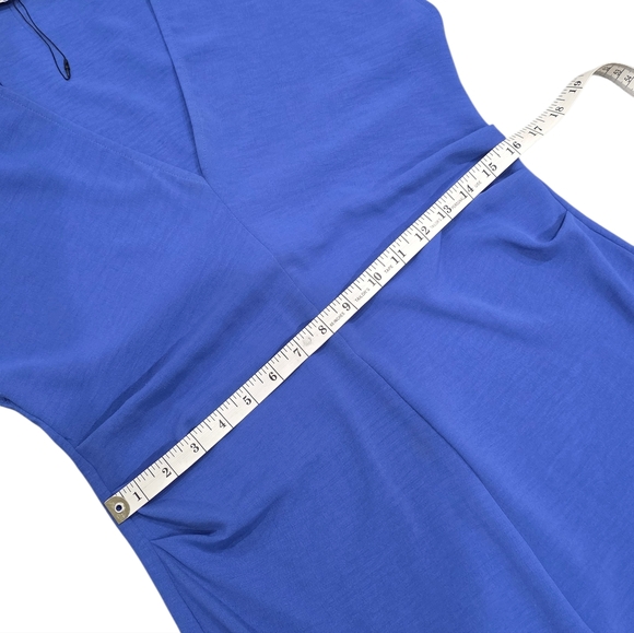 ZARA MIDI DRESS BLUE M - Picture 11 of 14
